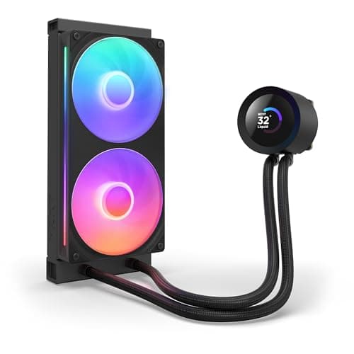 NZXT KRAKEN PLUS RGB 240 MM BLACK AIO LIQUID COOLER WITH 1.54" LCD image