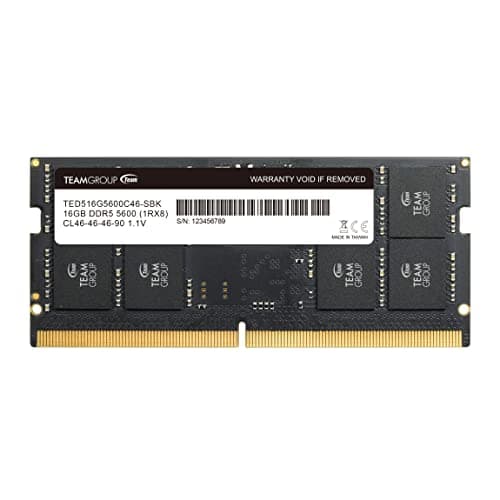 TEAMGROUP Elite Black SODIMM DDR5-5600 CL46 16GB (1x16GB) image