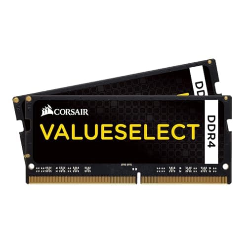Corsair Vengeance Performance Black / Yellow DDR4-2666 SODIMM CL18 32GB (2x16GB) image