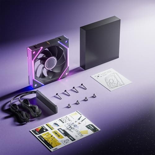 Asiahorse NYOTA Ultra 120mm Daisy Chain PWN Fans Black Reverse Blade image