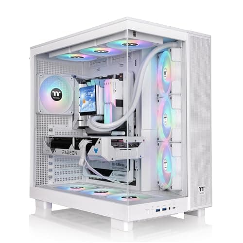 Thermaltake View 380 XL ATX Mid Tower (Snow) White Tempered Glass image