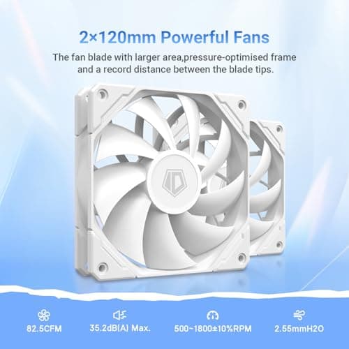 ID-COOLING FX240 PRO 82.5 CFM Water 240mm White image