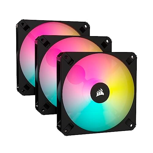 Corsair iCUE AR120 120mm Black Digital RGB PWM 59 CFM 3-Pack image