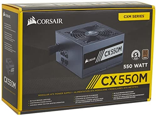 Corsair CX550M ATX 550W Semi-Modular 80+ Bronze Certified image