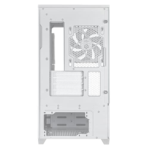 Asus Prime AP202 Micro ATX Mid Tower White with Tempered Glass Side Panel and USB 3.2 Gen 2x2 Type-C / USB 3.2 Gen 1 Type-A image