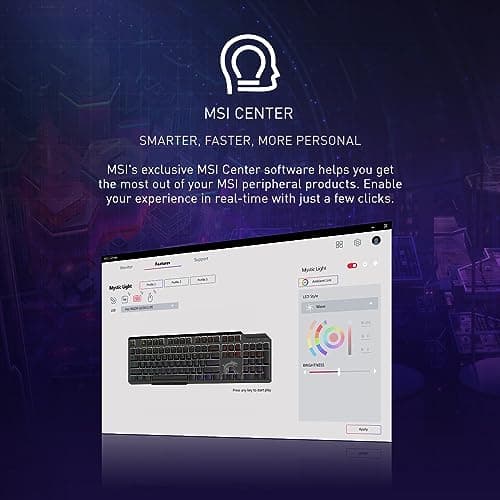 MSI IMMERSE GH40 Wired Closed-Back Headphones ENC Black image