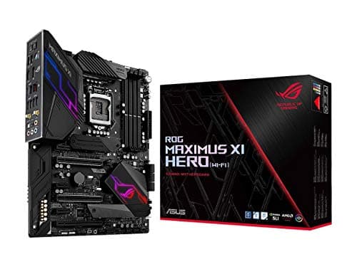 ASUS ROG Maximus XI Hero (Wi-Fi) Z390 Gaming Motherboard LGA1151 (Intel 8th 9th Gen) ATX DDR4 DP HDMI M.2 USB 3.1 Gen2 802.11AC Wi-Fi image