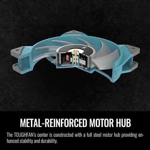 Thermaltake TOUGHFAN 120mm Turquoise PWM 58.35 CFM image
