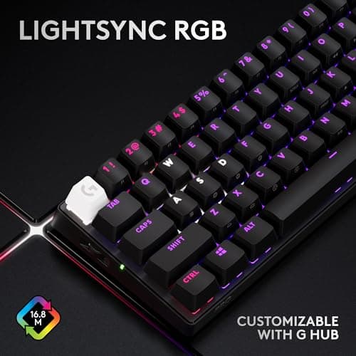 Logitech PRO X 60 RGB Bluetooth/Wireless/Wired Mini Keyboard image