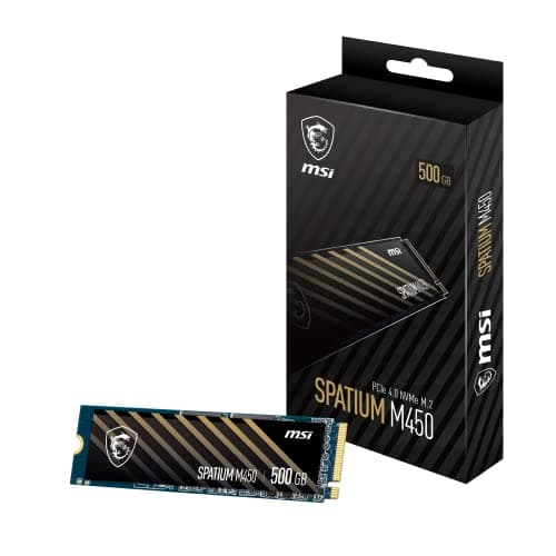 MSI SPATIUM M450 500GB M.2 SSD PCIe 4.0 NVMe image