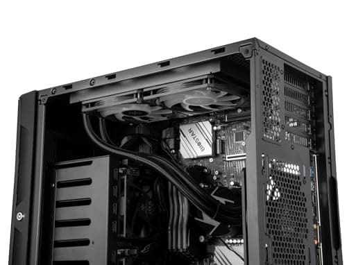 Silverstone CS382 ATX Mid Tower Black with USB 3.2 Gen 2 Type-C and USB 3.2 Gen 1 Type-A image