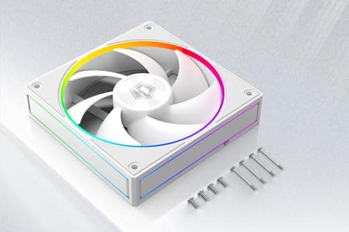 ID-COOLING AF-ARGB-K 120mm Addressable RGB PWM 78 CFM White 3-Pack image