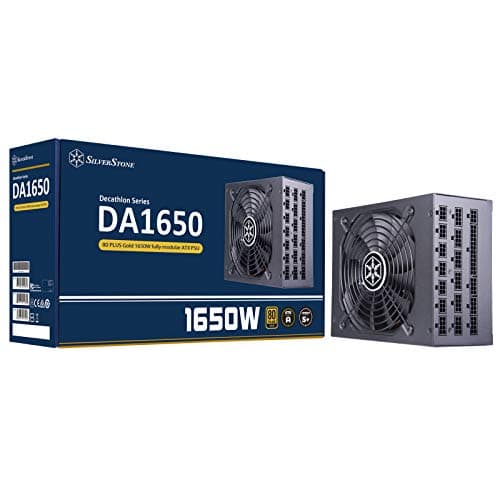 Silverstone DA1650 Gold Black / White 1650W Fully Modular 80+ Gold image