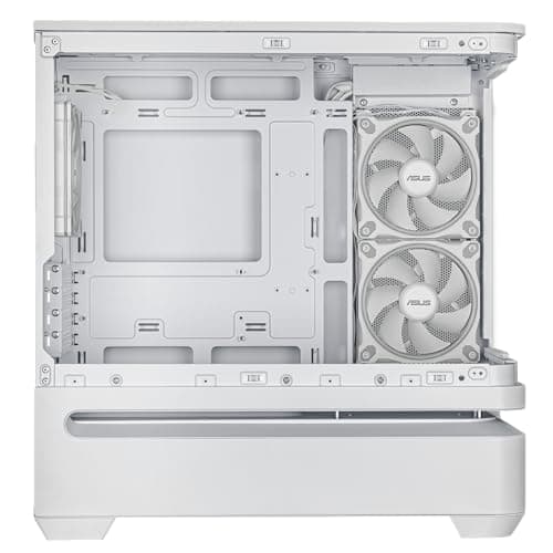 Asus Prime AP202 Micro ATX Mid Tower White with Tempered Glass Side Panel and USB 3.2 Gen 2x2 Type-C / USB 3.2 Gen 1 Type-A image