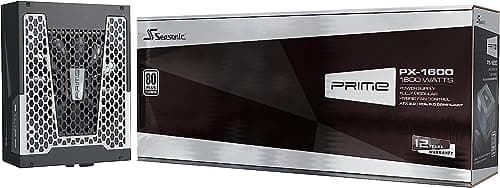 SeaSonic PRIME PX-1600 ATX 3.0 Black / Silver ATX 1600W Fully Modular 80+ Platinum Certified image