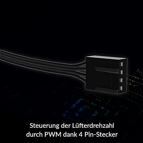 ARCTIC BioniX P120 120mm Black Addressable RGB PWM 48 CFM 3-Pack image