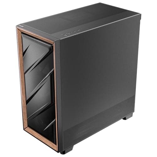 Antec FLUX SE ATX Mid Tower Black / Brown with Tempered Glass Side Panel and USB 3.2 Gen 2 Type-C USB 3.2 Gen 1 Type-A image