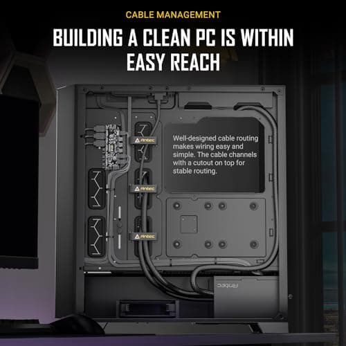 Antec P20C ARGB ATX Mid Tower Black Tempered Glass image