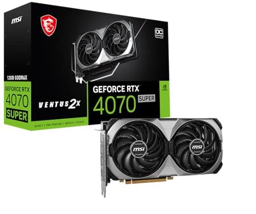 MSI GeForce RTX 4070 SUPER VENTUS 2X OC 12GB GDDR6X Black main image
