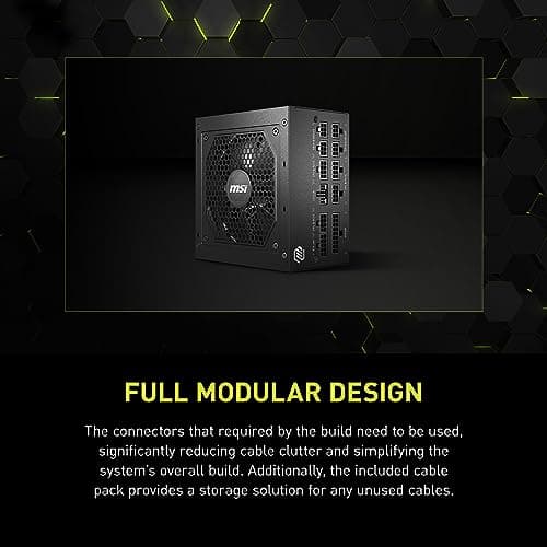 MSI MAG A750GL PCIE5 Black 750W Fully Modular 80+ Gold Certified image