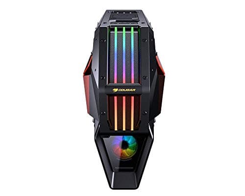 Cougar Conquer 2 ATX Mid Tower Black / Orange Tempered Glass Side Panel with USB 3.2 Gen 2 Type-C and USB 3.2 Gen 1 Type-A image