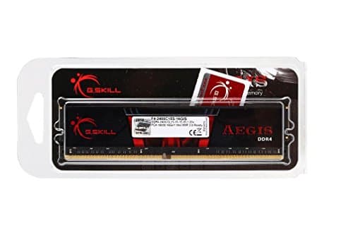 G.Skill Aegis Black / Red DDR4-2400 CL15 16GB (1x16GB) image