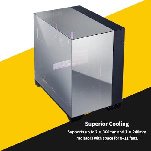 Lian Li O11 Vision ATX Mid Tower Chrome Tinted Tempered Glass Side Panel image