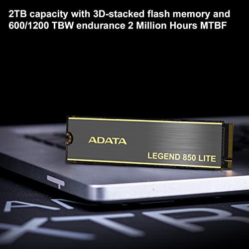 ADATA LEGEND 850 LITE 2TB M.2-2280 SSD PCIe 4.0 x4 NVMe image