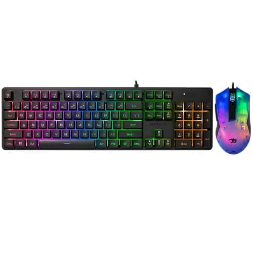 iBuypower Chimera KM7 RGB RGB Wired Gaming Keyboard With Optical Mouse image