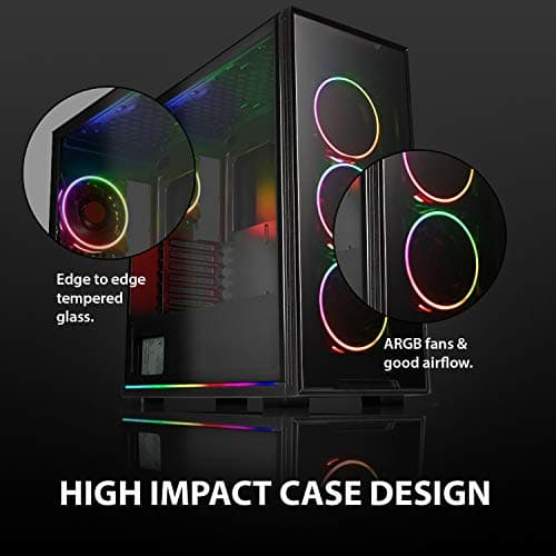 GameMax View ARGB Tempered Glass Mid Tower Case image