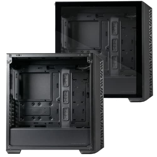 Cooler Master MasterBox 520 Mesh ATX Mid Tower Black / White Tempered Glass Side Panel image