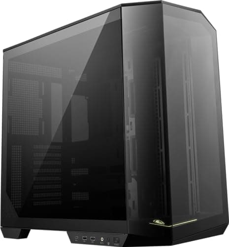 MSI MAG PANO 100L PZ ATX Mid Tower Black Tempered Glass Side Panel image