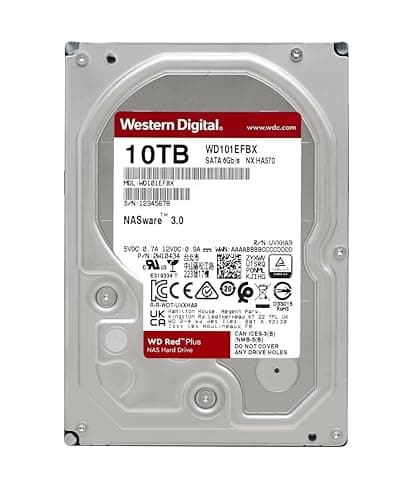 Western Digital Red Plus 10TB HDD 7200RPM 3.5" SATA image
