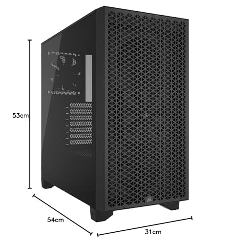 Corsair 3000D ATX Mid Tower Black AIRFLOW Tempered Glass Side Panel image