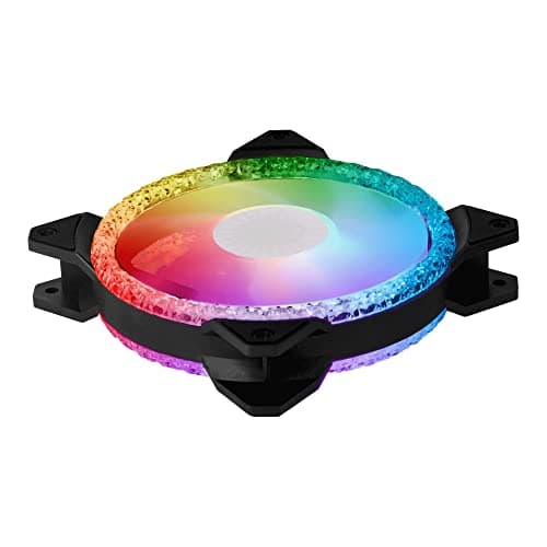 Cooler Master MasterFan MF Prismatic 120mm Black / White Addressable RGB PWM 55 CFM 3-Pack image