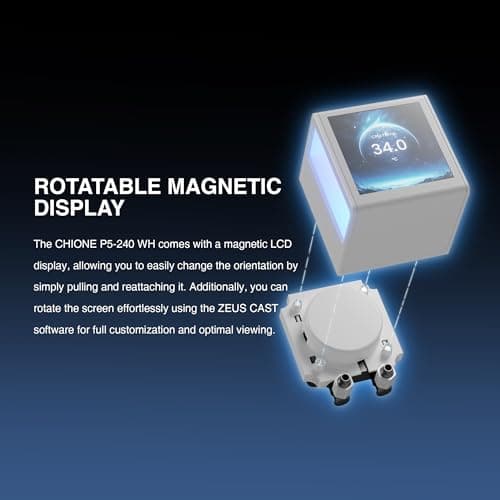 GAMDIAS CHIONE P5 Water 240mm 81.81 CFM White image