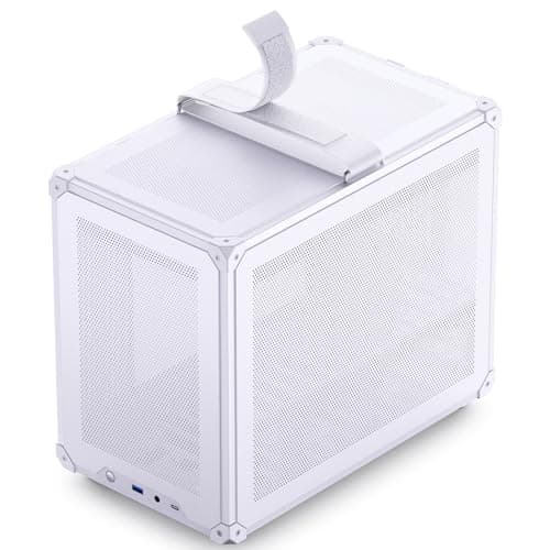 Jonsbo C6 MAX Micro ATX Desktop White Tempered Glass Side Panel image