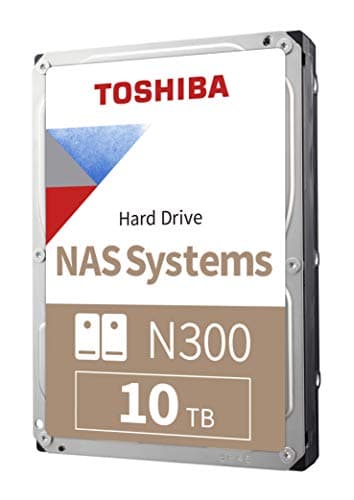 Toshiba N300 NAS 10TB 3.5" HDD 7200RPM SATA 6.0 Gb/s Internal image