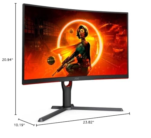 AOC CQ27G3Z 27" 1440p 240Hz VA Curved Monitor image