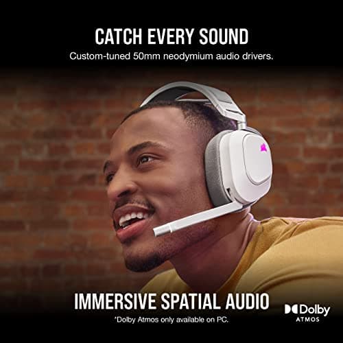 Corsair HS80 RGB Closed Gaming Headset image