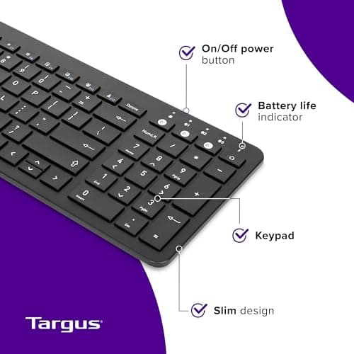 Targus AKB863US Bluetooth Slim Keyboard image
