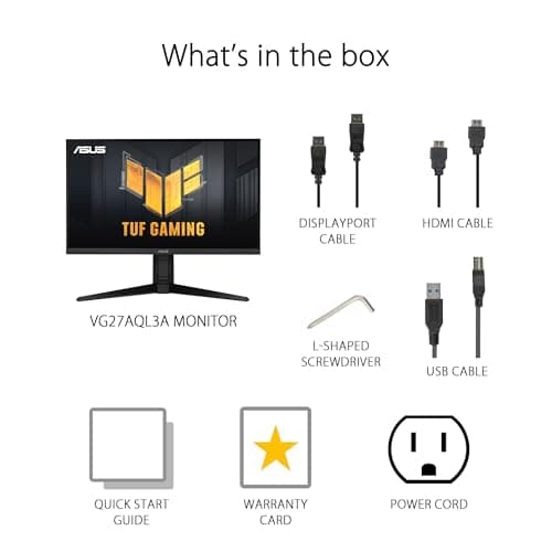 Asus TUF Gaming VG27AQL3A 27" 1440p 180Hz IPS Monitor image