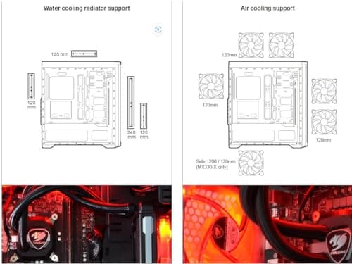 Cougar MX330 ATX Mid Tower Black Acrylic Side Panel image