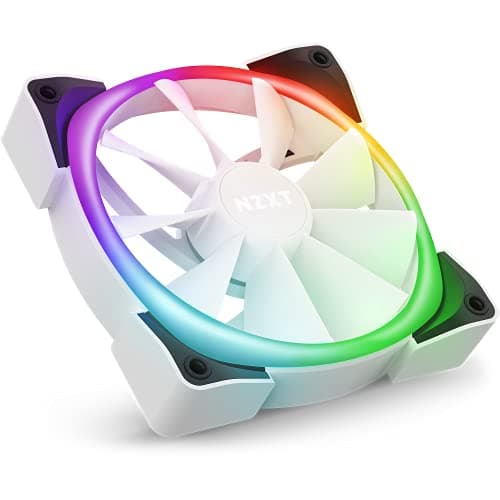 NZXT AER RGB 2 120mm White Addressable RGB PWM 52.44 CFM 3-Pack image
