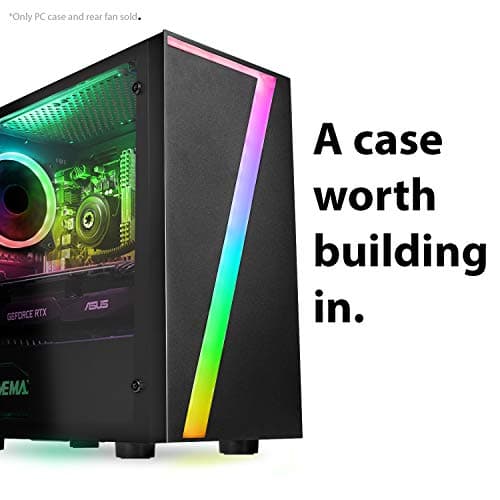 CiT Seven Micro ATX Mid Tower Black with Acrylic Side Panel and USB 2.0 Type-A Front Panel image