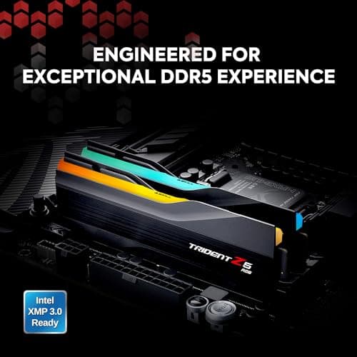 G.Skill Trident Z5 RGB Black DDR5-6400 CL32 48GB (2x24GB) image