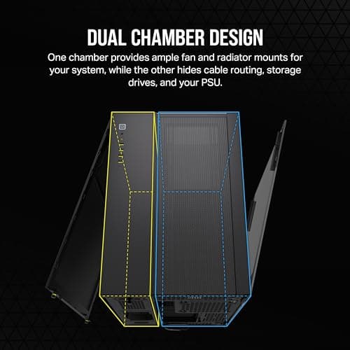 Corsair 6500X ATX Mid Tower Black Tempered Glass Side Panel image