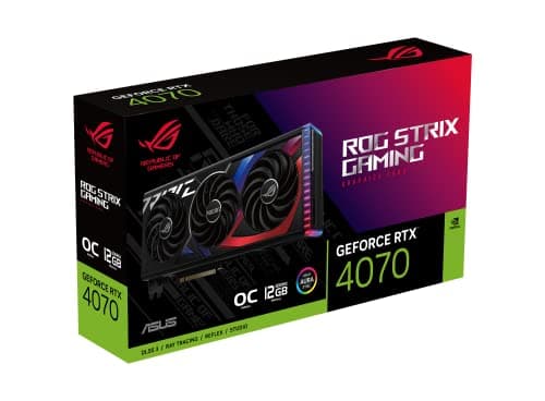 Asus ROG STRIX GAMING OC GeForce RTX 4070 12GB GDDR6X Black / Red image