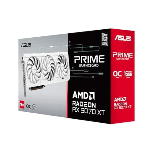ASUS Prime Radeon RX 9070 XT White OC Edition 16GB GDDR6  image