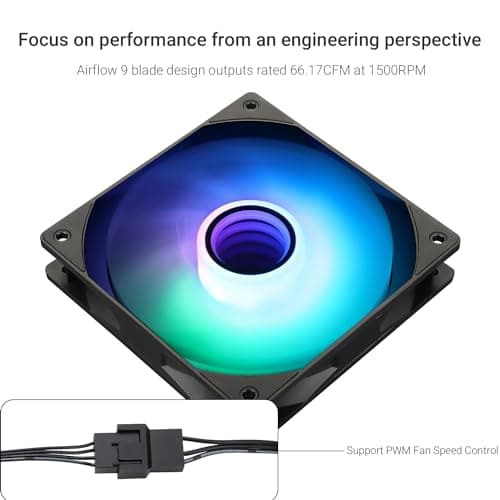 Thermalright TL-C12B-S V3 120mm Black Addressable RGB PWM 66.17 CFM image